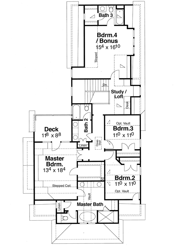 Chadwick 5830 4 Bedrooms And 3 Baths The House Designers 5830